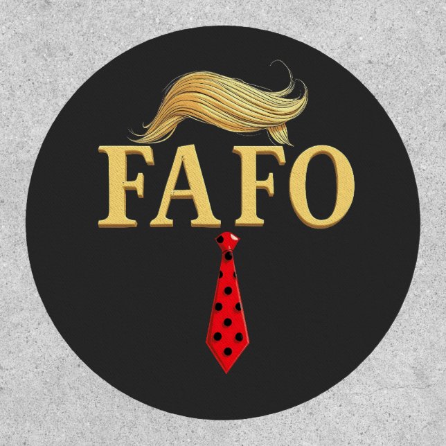 American Donald Trump FAFO USA Flag Patriotic Patch (Front)