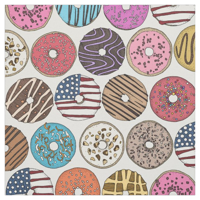 american donuts pearl fabric (Swatch)