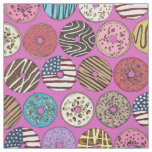 american donuts pink fabric