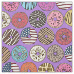 american donuts violet fabric