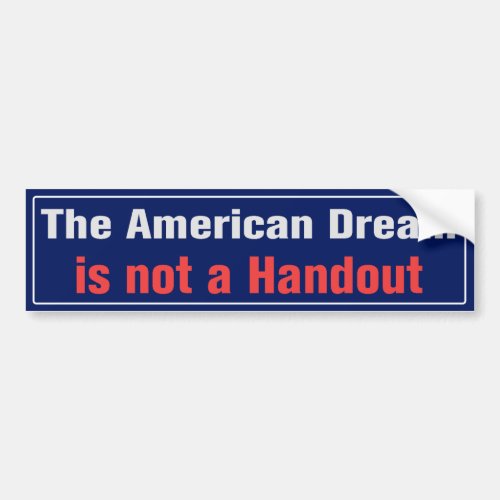American Dream Bumper Sticker