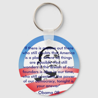 American Dream Obama Keyring RWB