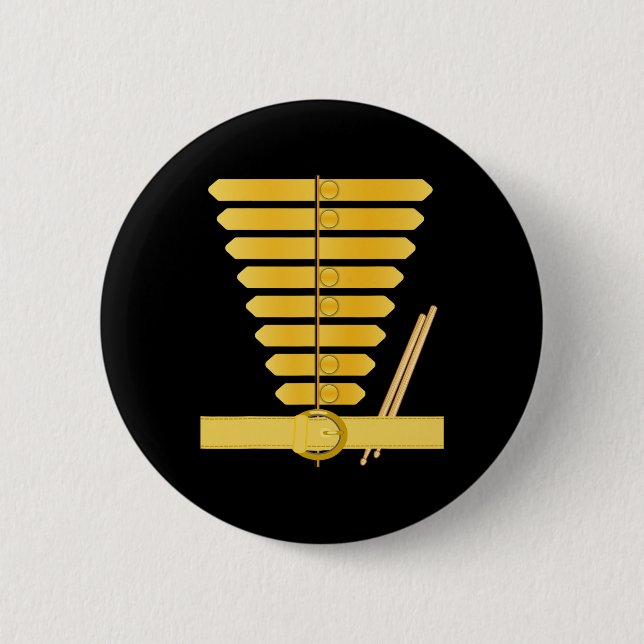 American Drum Major Costume Marching Band Uniform  Button (Front)