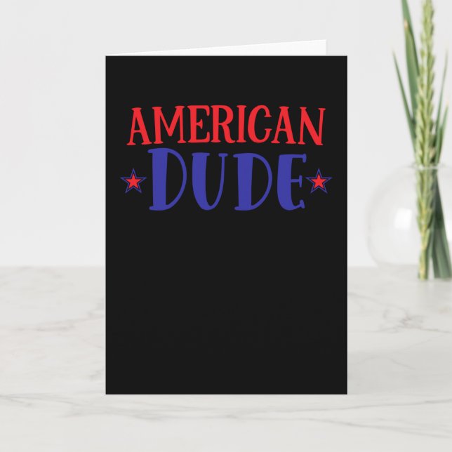 American Dude Card (Front)