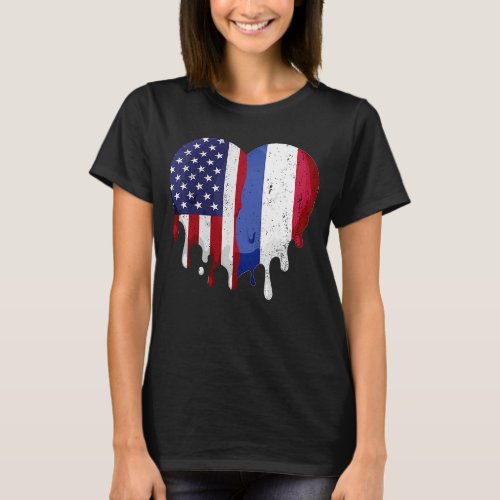 American Dutch Heritage Month Netherlands Flag Hea T_Shirt