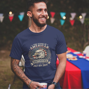 American Eagle 250 Years Independence Anniversary  T-Shirt