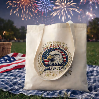 American Eagle 250 Years Independence Anniversary  Tote Bag