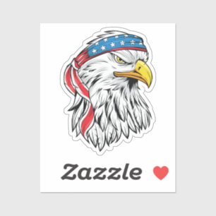 American eagle 4th of july sticker