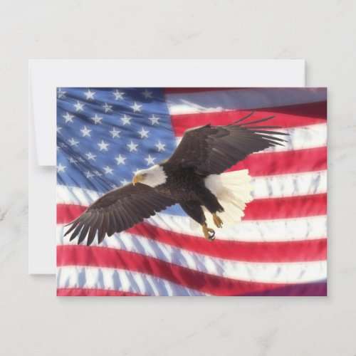 American Eagle &amp; American Flag Invitation
