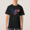 American Eagle and Flag Design. Sleeveless Tshirt.