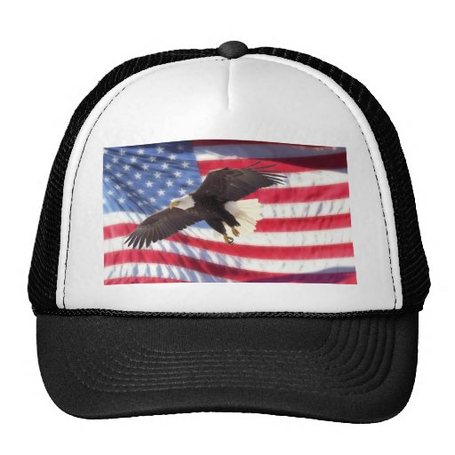 American Eagle and Flag Hat | Zazzle
