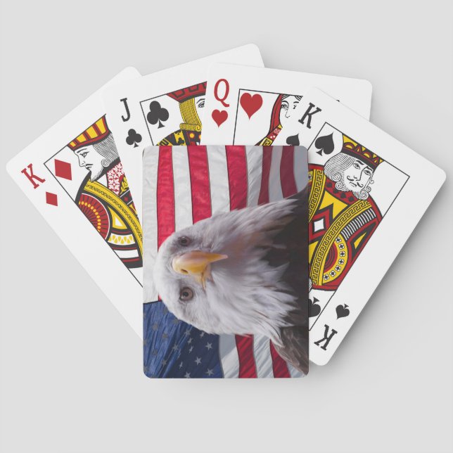 American eagle and Flag Poker Cards (Back)