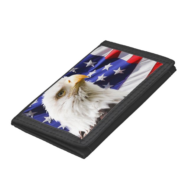 American Eagle and Flag Tri-fold Wallet (Bottom)