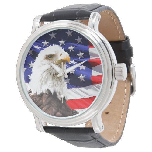 American Eagle and Flag Watch