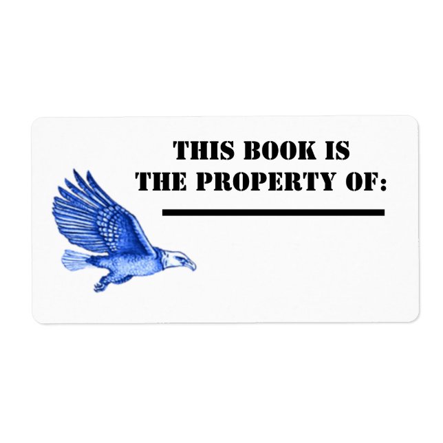 American Eagle Book Label (Front)
