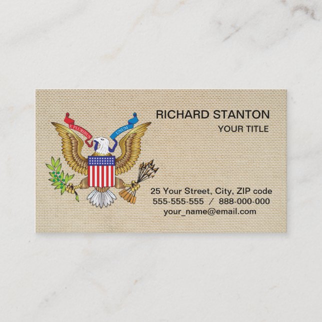 American eagle business card (Front)