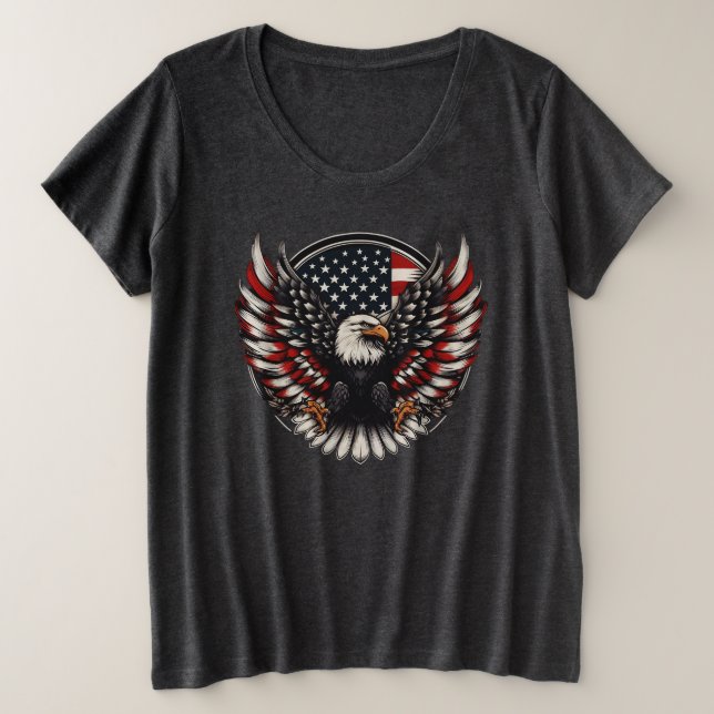 American Eagle by Rp  Plus Size T-Shirt (Design Front)