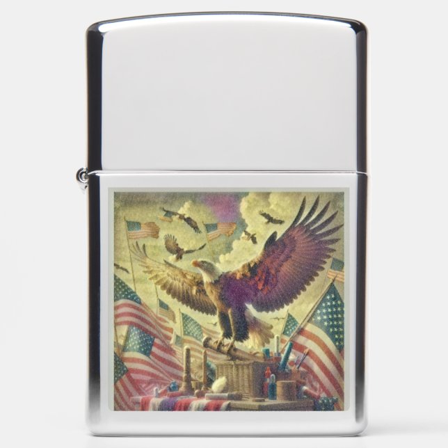 American Eagle Custom Zippo Lighter (Front)