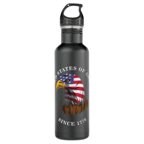 american eagle design vintage stye stainless steel water bottle