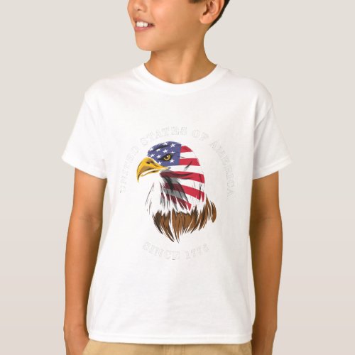 american eagle design vintage stye T_Shirt