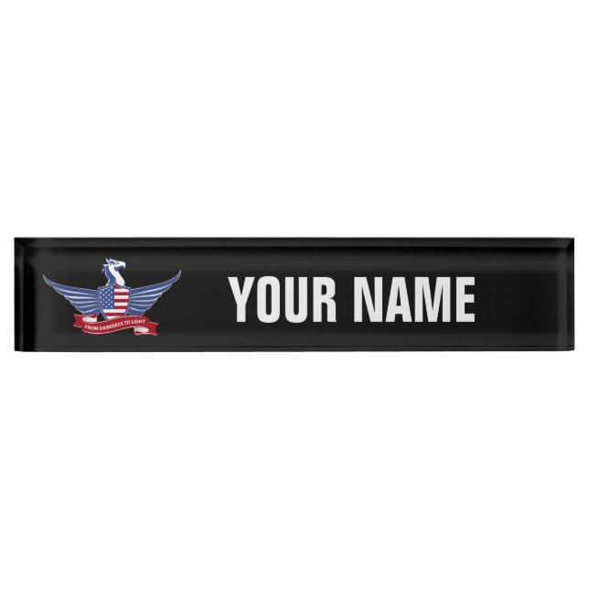 American eagle desk name plate (Front)