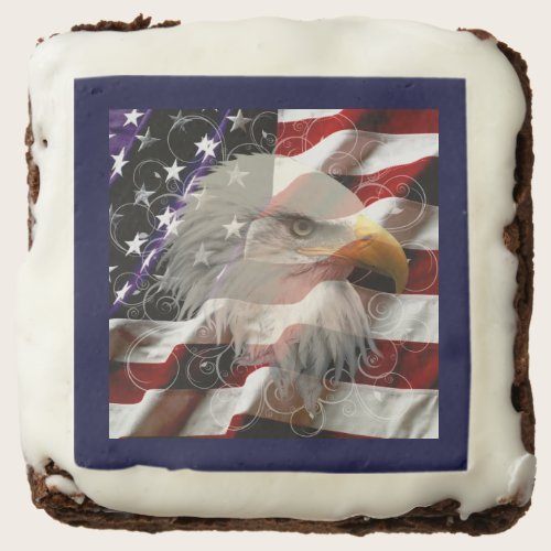 American Eagle Flag Brownies