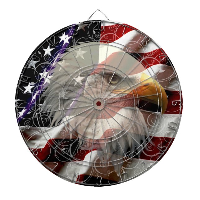 American Eagle Flag Dart Board (Front)