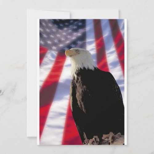 American Eagle  Flag Invitation