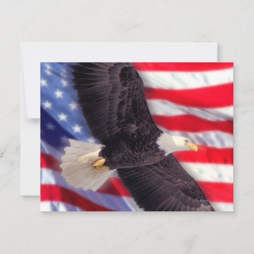 American Eagle  Flag Invitation