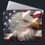 American Eagle Flag Laptop Sleeve<br><div class="desc">Get the protection you need with a laptop sleeve. Laptop sleeves envelop and protect your laptop whether you're just tucking it under your arm or putting it into a large bag along with all your stuff. Laptop sleeves are ideal for protecting your laptop on the go. Whether you are a...</div>