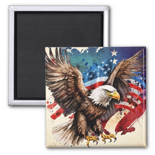 American Eagle flag Magnet