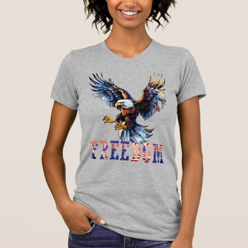 American Eagle Flag_Patriotic Independence Day T_Shirt