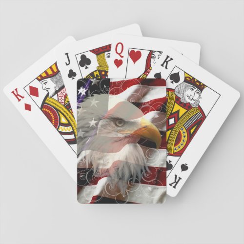 American Eagle Flag Playing Cards