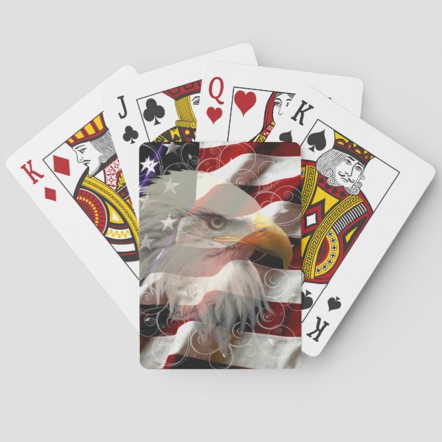 American Eagle Flag Playing Cards (Back)