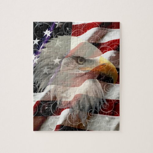 American Eagle Flag Puzzle