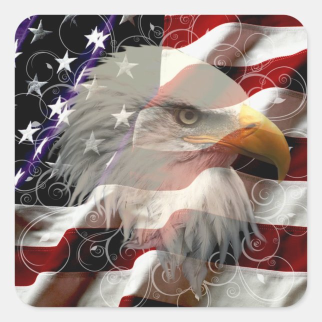 American Eagle Flag Stickers (Front)