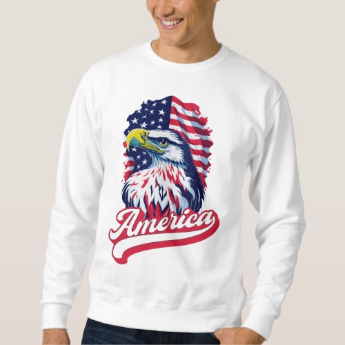 American Eagle Flag Sweatshirt