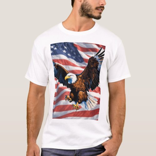 American eagle  flag t_shirt 
