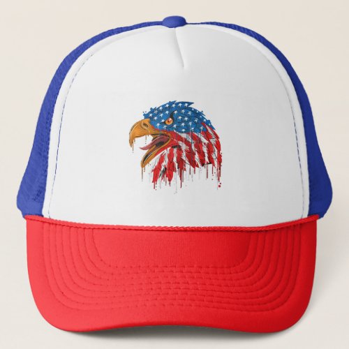 American Eagle Flag Trucker Hat