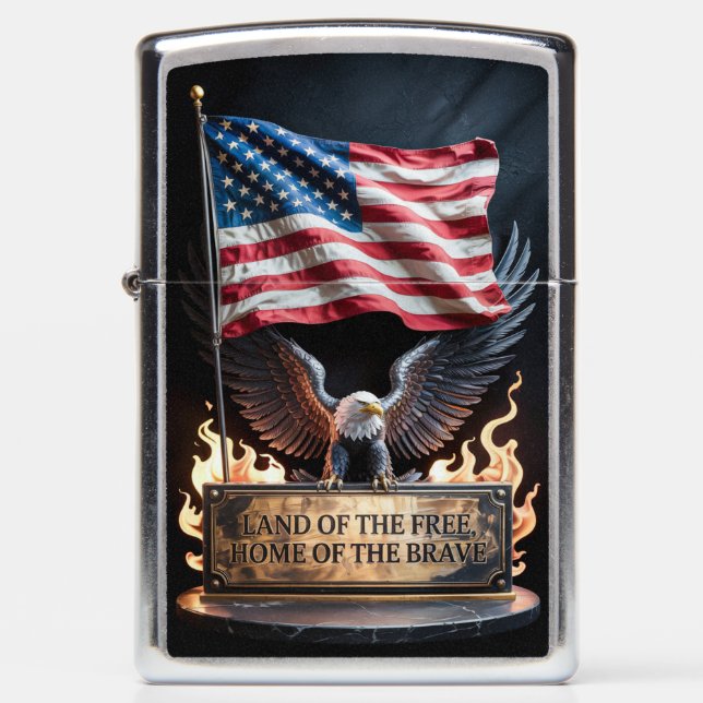 American Eagle Flags #10 Zippo Lighter (Front)