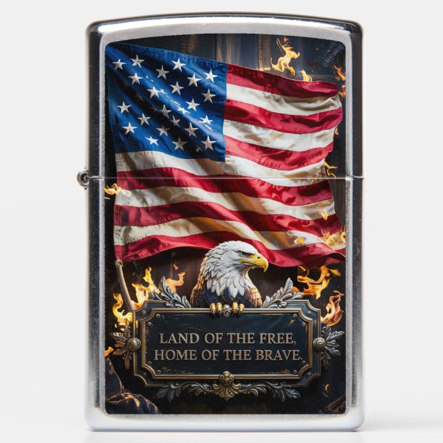 American Eagle Flags #6 Zippo Lighter (Front)