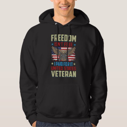 American Eagle _ Freedom Isnt Free Veteran Hoodie