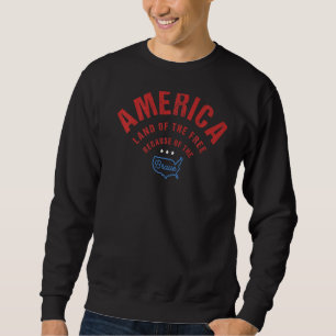 American Eagle Freedom Tour Born To Be Free Leopar Sweatshirt