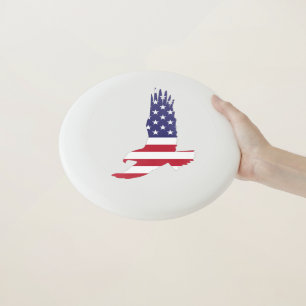 American Eagle Frisbee USA Flag