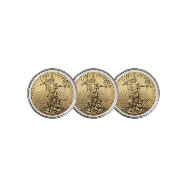 American Eagle Gold Coin Golf Ball Marker (3 Up)