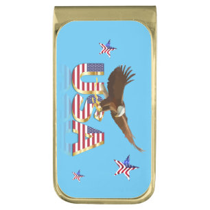 American eagle gold finish money clip