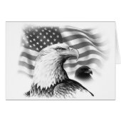 American Eagle Greeting Card (Front Horizontal)