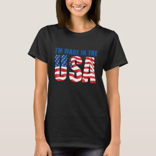 American Eagle I'm Made In The USA US Flag 4th of T-Shirt