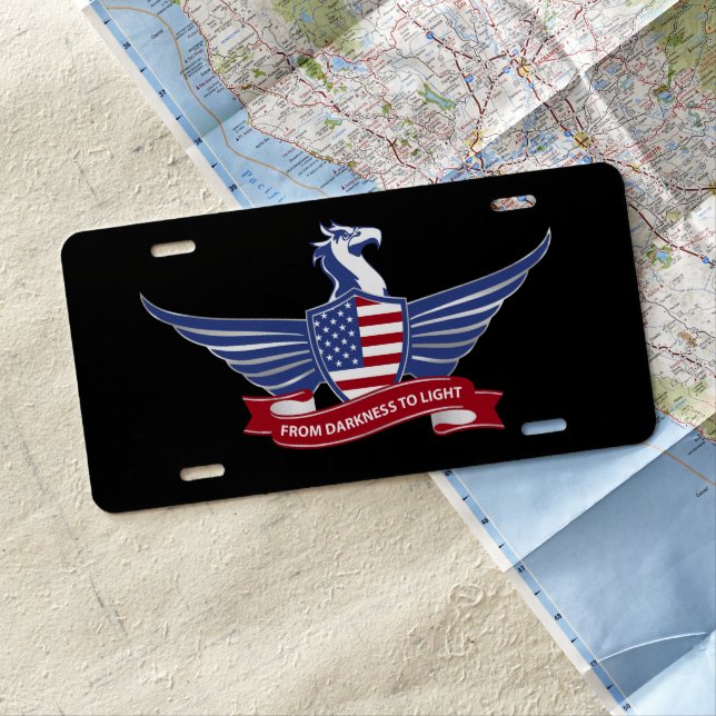 American eagle license plate (In Situ)