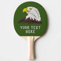 American eagle logo table tennis ping pong paddle